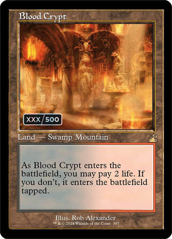Blood Crypt (Retro) (Serialized) [Ravnica Remastered] | Total Play