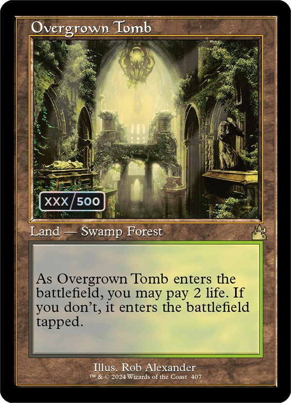 Overgrown Tomb (Retro) (Serialized) [Ravnica Remastered] | Total Play