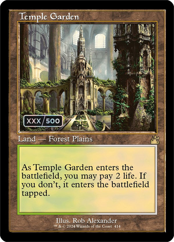 Temple Garden (Retro) (Serialized) [Ravnica Remastered] | Total Play