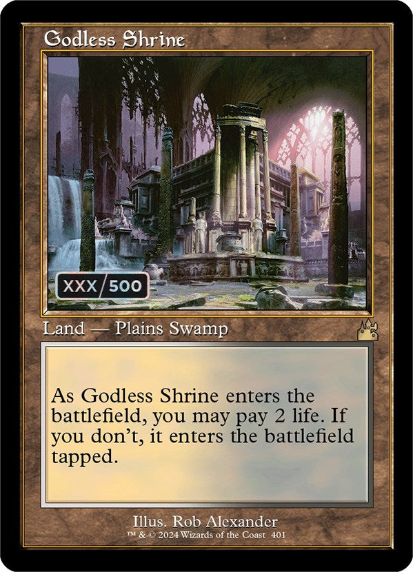 Godless Shrine (Retro) (Serialized) [Ravnica Remastered] | Total Play