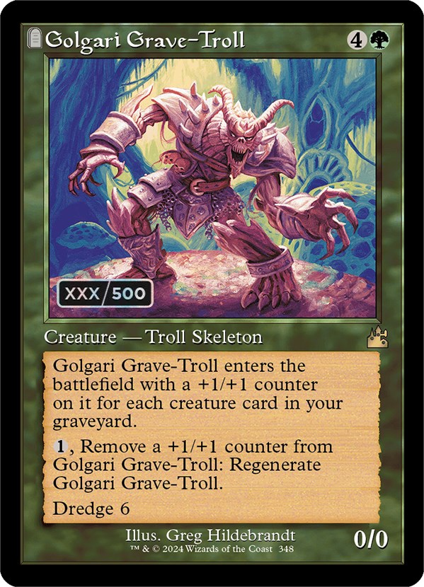 Golgari Grave-Troll (Retro) (Serialized) [Ravnica Remastered] | Total Play