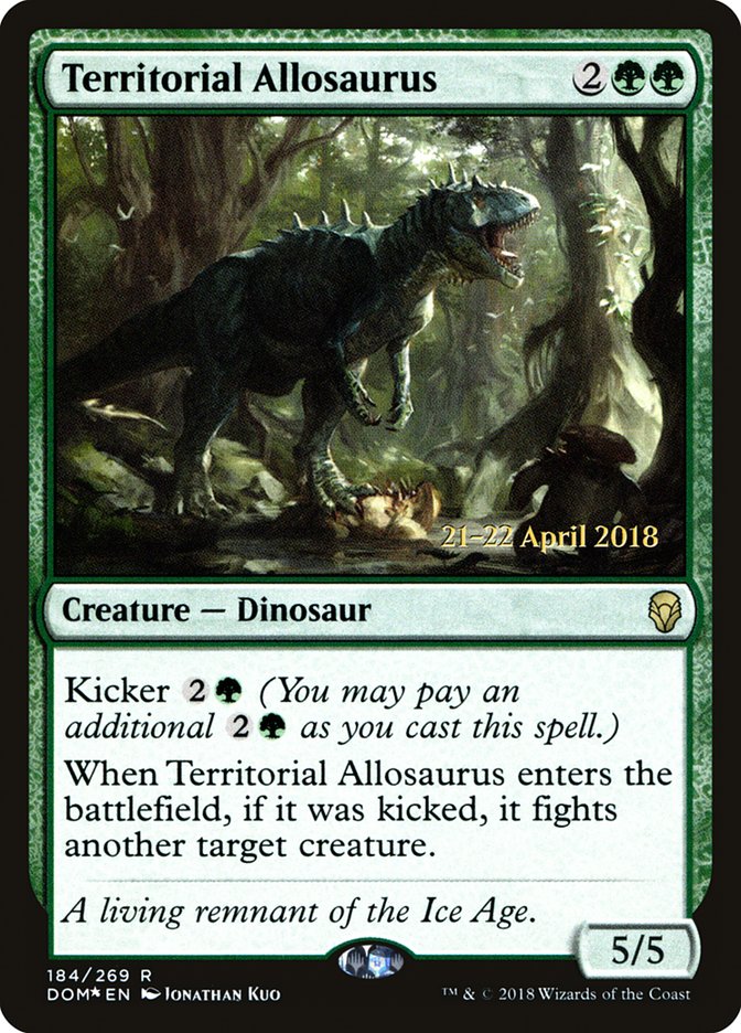 Territorial Allosaurus [Dominaria Prerelease Promos] | Total Play