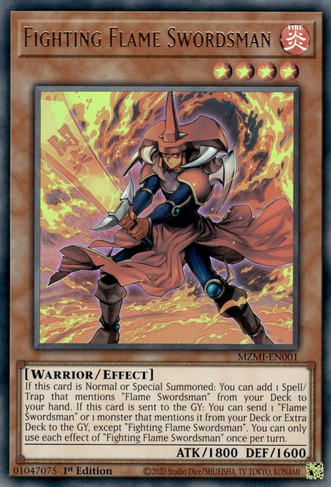 Fighting Flame Swordsman [MZMI-EN001] Ultra Rare | Total Play