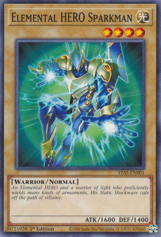Elemental HERO Sparkman [STAS-EN001] Common | Total Play