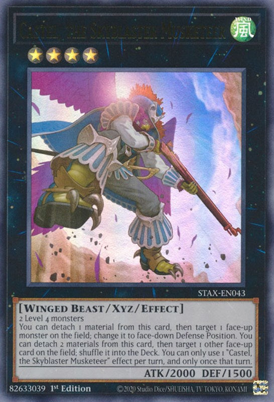 Castel, the Skyblaster Musketeer [STAX-EN043] Ultra Rare | Total Play
