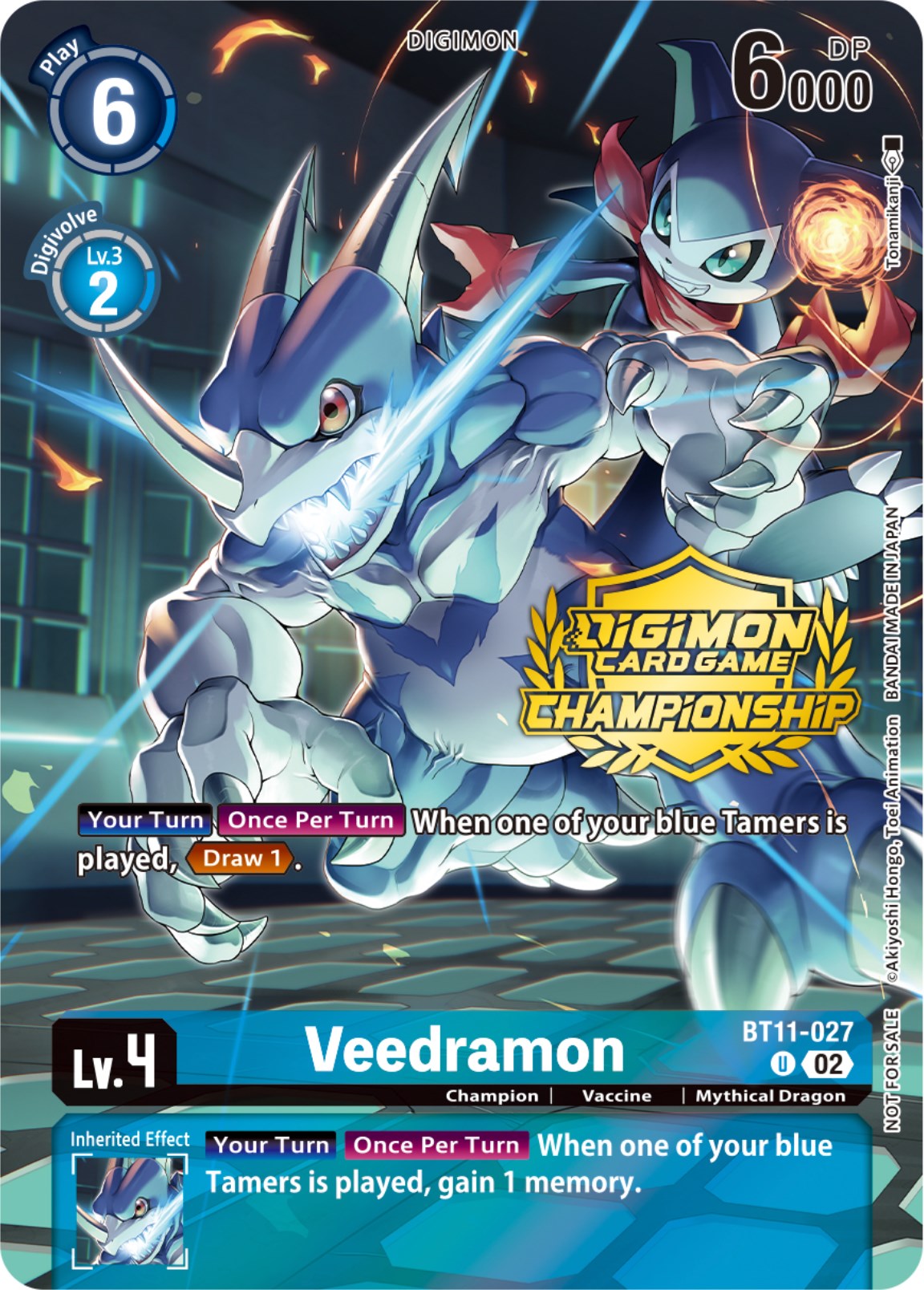 Veedramon [BT11-027] (Championship 2023 Tamers Pack) [Dimensional Phase Promos] | Total Play