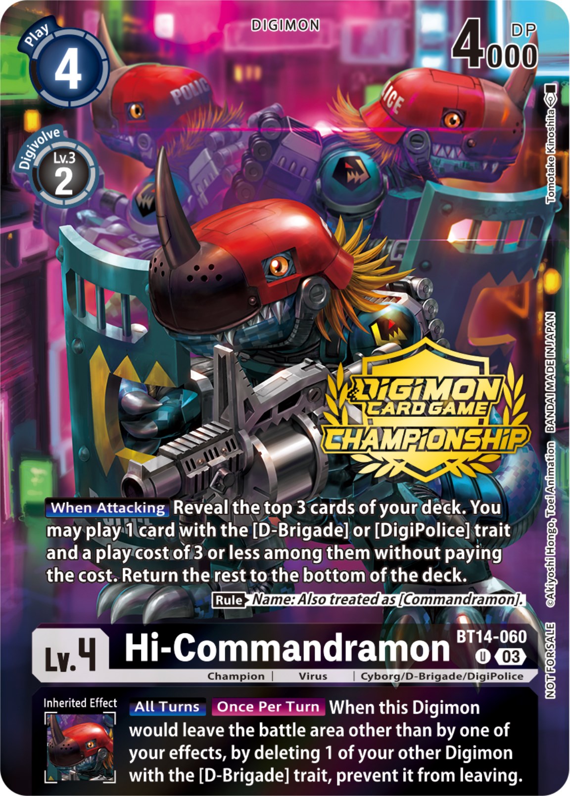 Hi-Commandramon [BT14-060] (Championship 2023 Tamers Pack) [Blast Ace Promos] | Total Play