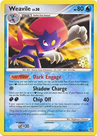 Weavile (40/132) [Countdown Calendar Promos] | Total Play