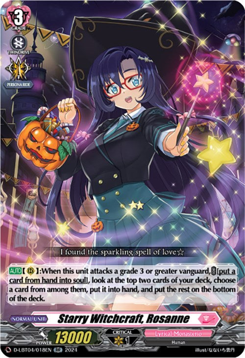 Starry Witchcraft, Rosanne (D-LBT04/018EN) [Lyrical Monasterio: Trick or Trick!] | Total Play