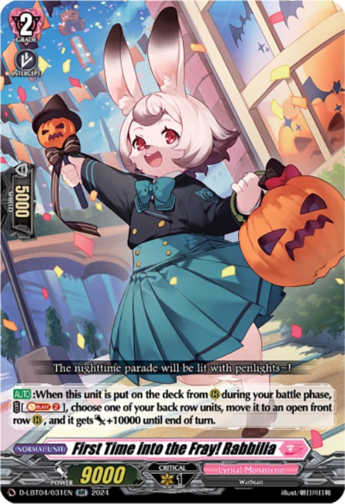 First Time into the Fray! Rabbilia (D-LBT04/031EN) [Lyrical Monasterio: Trick or Trick!] | Total Play
