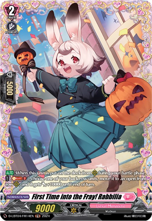First Time into the Fray! Rabbilia (D-LBT04/FR14EN) [Lyrical Monasterio: Trick or Trick!] | Total Play