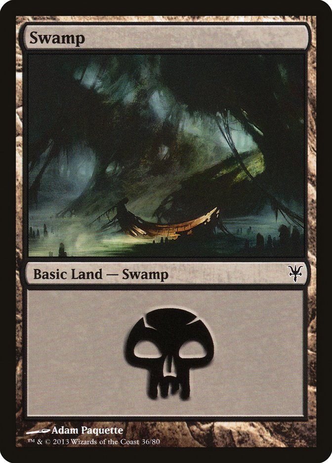 Swamp (36) [Duel Decks: Sorin vs. Tibalt] | Total Play