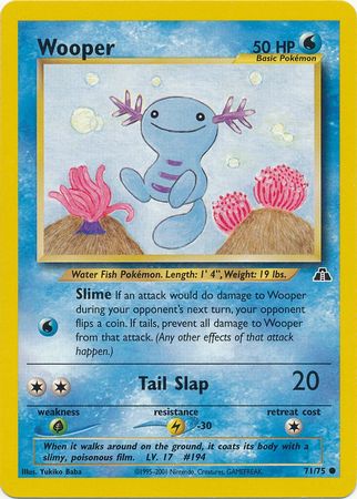 Wooper (71/75) [Neo Discovery Unlimited] | Total Play