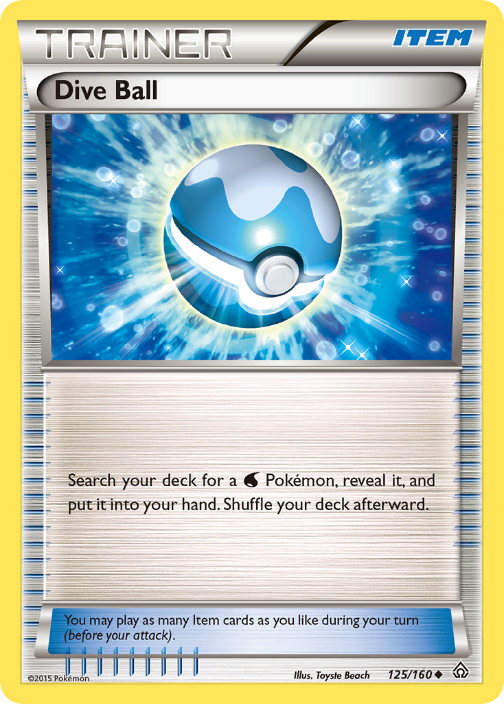 Dive Ball (125/160) [XY: Primal Clash] | Total Play