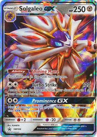 Solgaleo GX (SM104) (Jumbo Card) [Sun & Moon: Black Star Promos] | Total Play