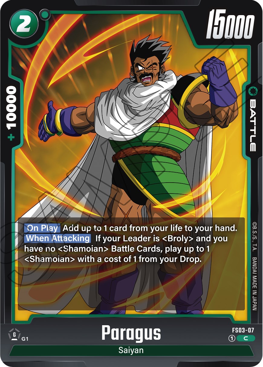 Paragus (FS03-07) [Starter Deck: Broly] | Total Play