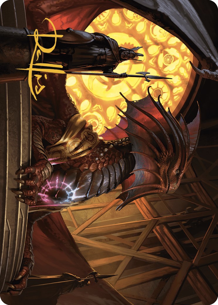 Niv-Mizzet, Guildpact Art Card (21/49) (Gold-Stamped Signature) [Murders at Karlov Manor Art Series] | Total Play