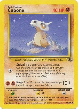 Cubone (50/64) [Jungle Unlimited] | Total Play