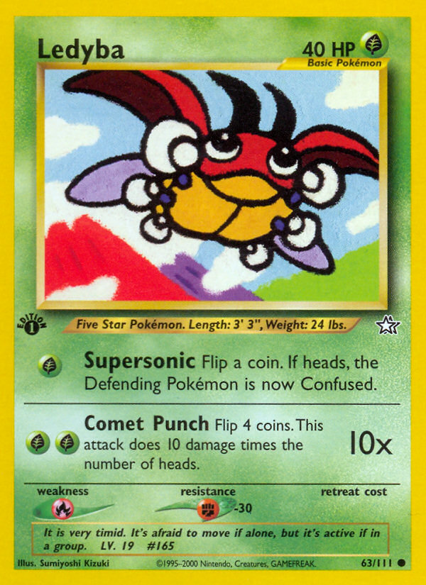 Ledyba (63/111) [Neo Genesis 1st Edition] | Total Play