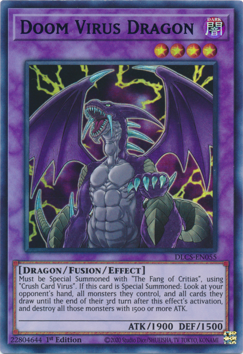 Doom Virus Dragon (Purple) [DLCS-EN055] Ultra Rare | Total Play