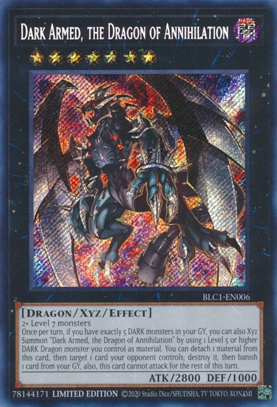 Dark Armed, the Dragon of Annihilation [BLC1-EN006] Secret Rare | Total Play