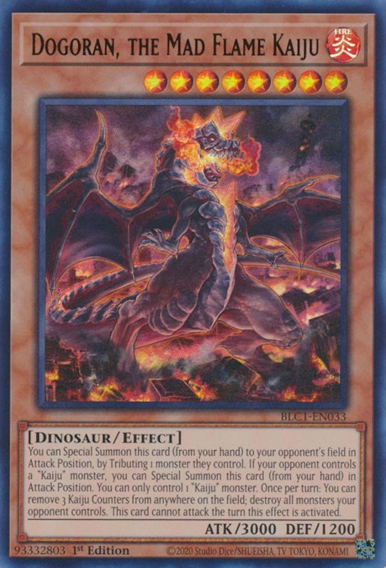 Dogoran, the Mad Flame Kaiju [BLC1-EN033] Ultra Rare | Total Play