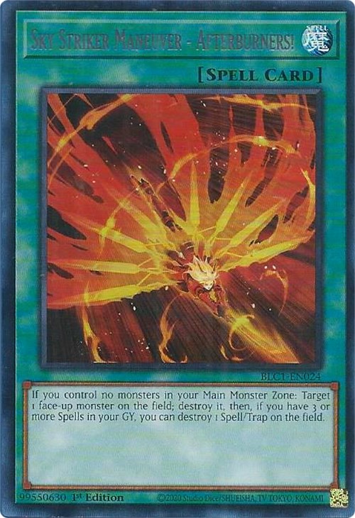 Sky Striker Maneuver - Afterburners! (Silver) [BLC1-EN024] Ultra Rare | Total Play