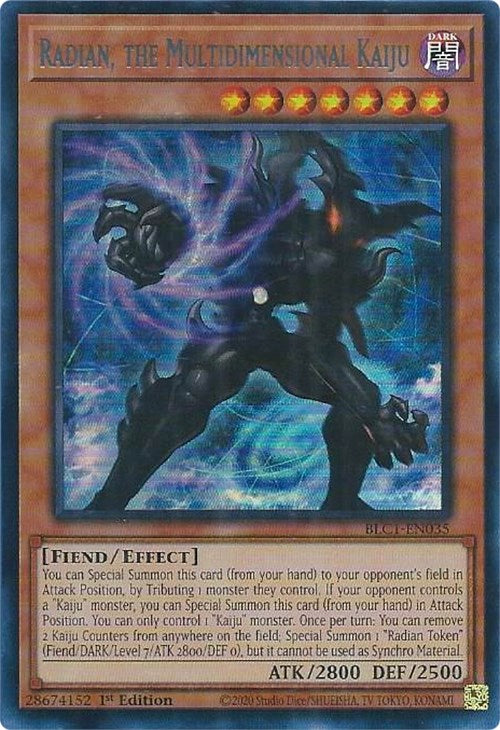 Radian, the Multidimensional Kaiju (Silver) [BLC1-EN035] Ultra Rare | Total Play