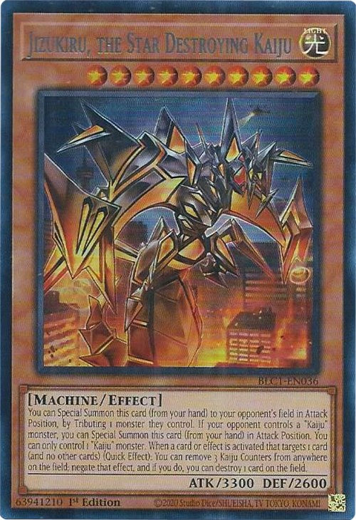 Jizukiru, the Star Destroying Kaiju (Silver) [BLC1-EN036] Ultra Rare | Total Play