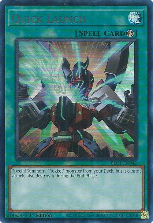 Quick Launch (Silver) [BLC1-EN042] Ultra Rare | Total Play