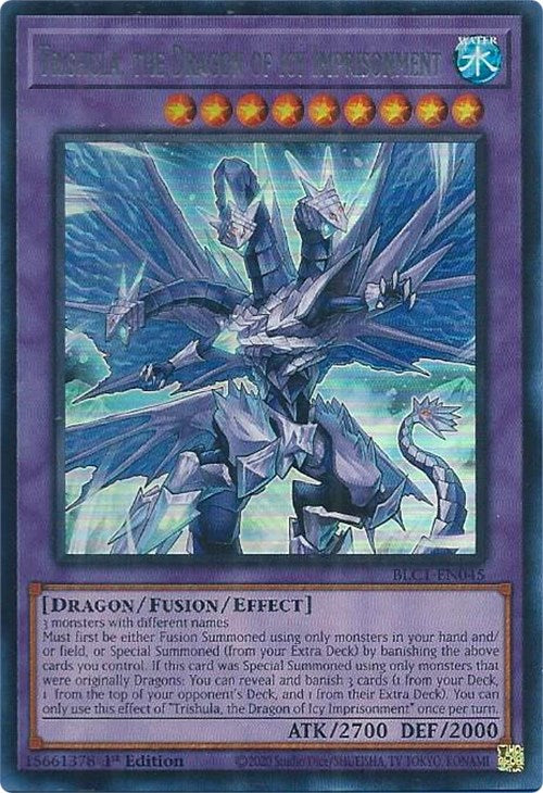 Trishula, the Dragon of Icy Imprisonment (Silver) [BLC1-EN045] Ultra Rare | Total Play