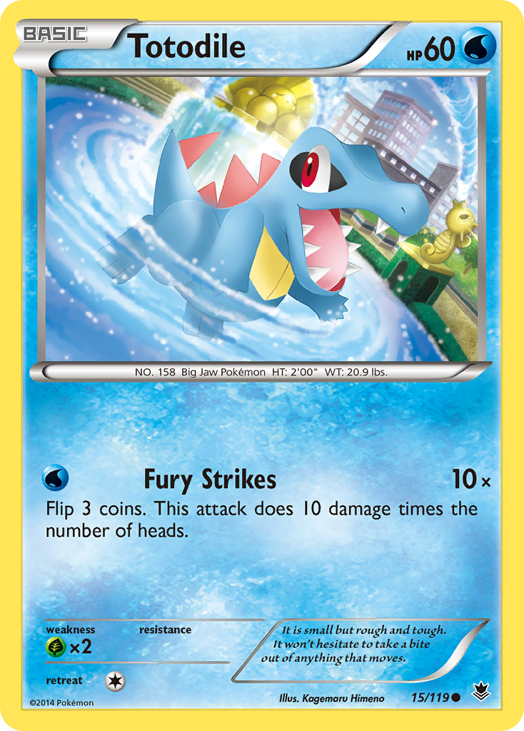 Totodile (15/119) [XY: Phantom Forces] | Total Play