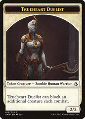 Zombie // Trueheart Duelist Double-Sided Token [Amonkhet Tokens] | Total Play