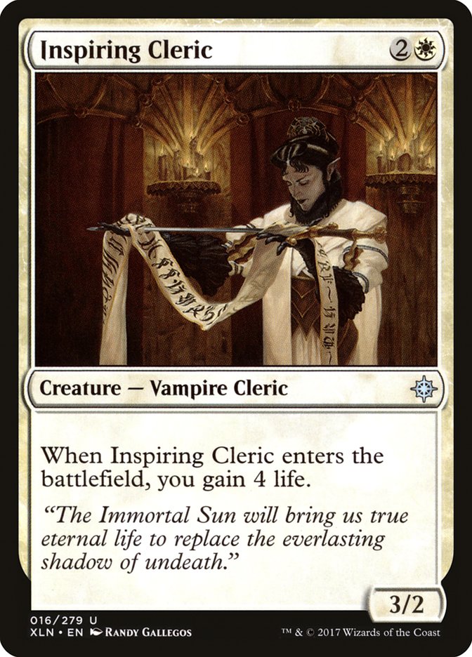 Inspiring Cleric [Ixalan] | Total Play