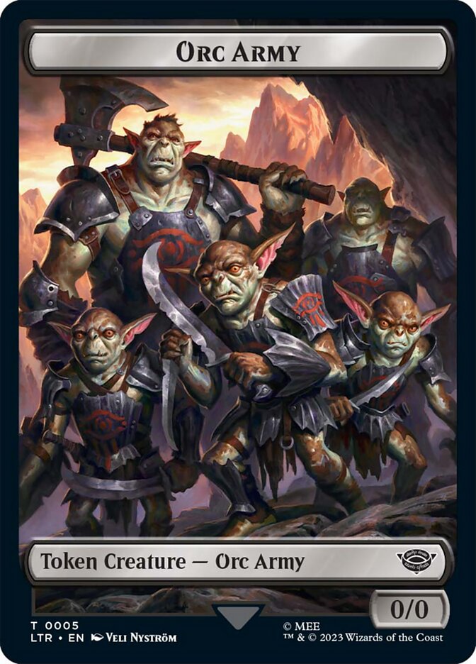 Orc Army Token (05) [The Lord of the Rings: Tales of Middle-Earth Tokens] | Total Play