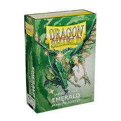 Dragon Shield: Japanese Size 60ct Sleeves - Emerald (Matte) | Total Play