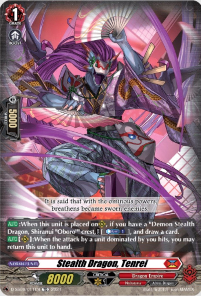 Stealth Dragon, Tenrei (D-SS09/011EN) [Stride Deckset -Shiranui-] | Total Play