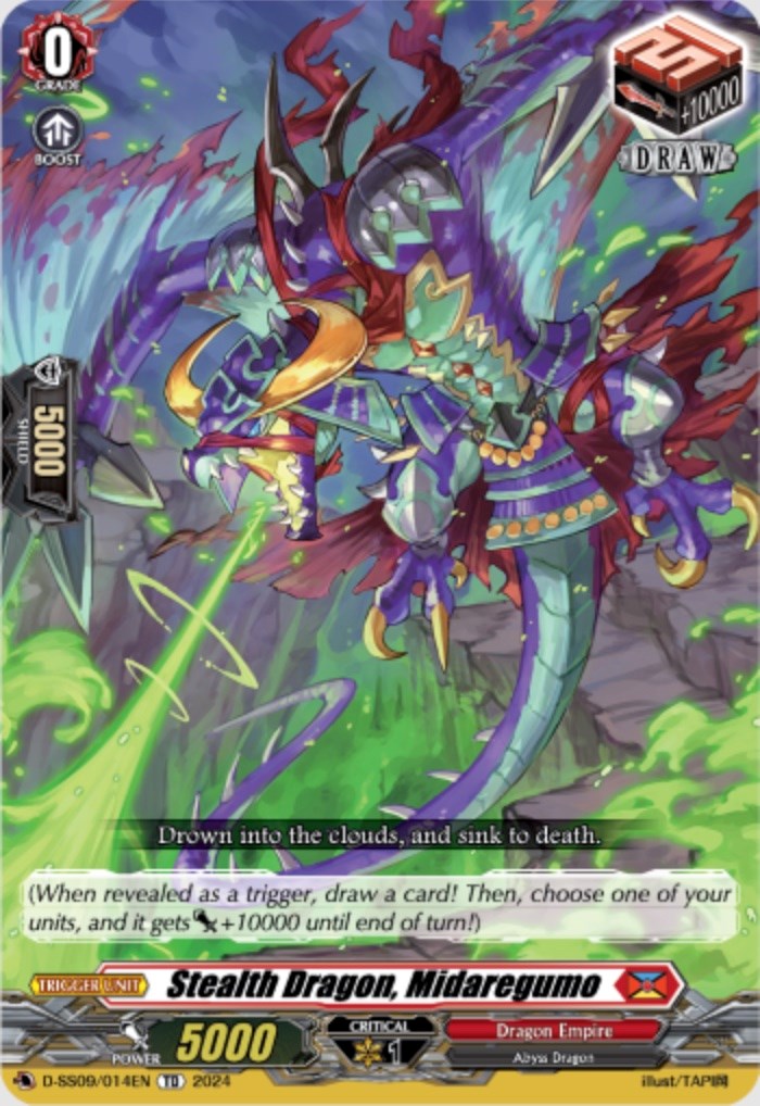 Stealth Dragon, Midaregumo (D-SS09/014EN) [Stride Deckset -Shiranui-] | Total Play