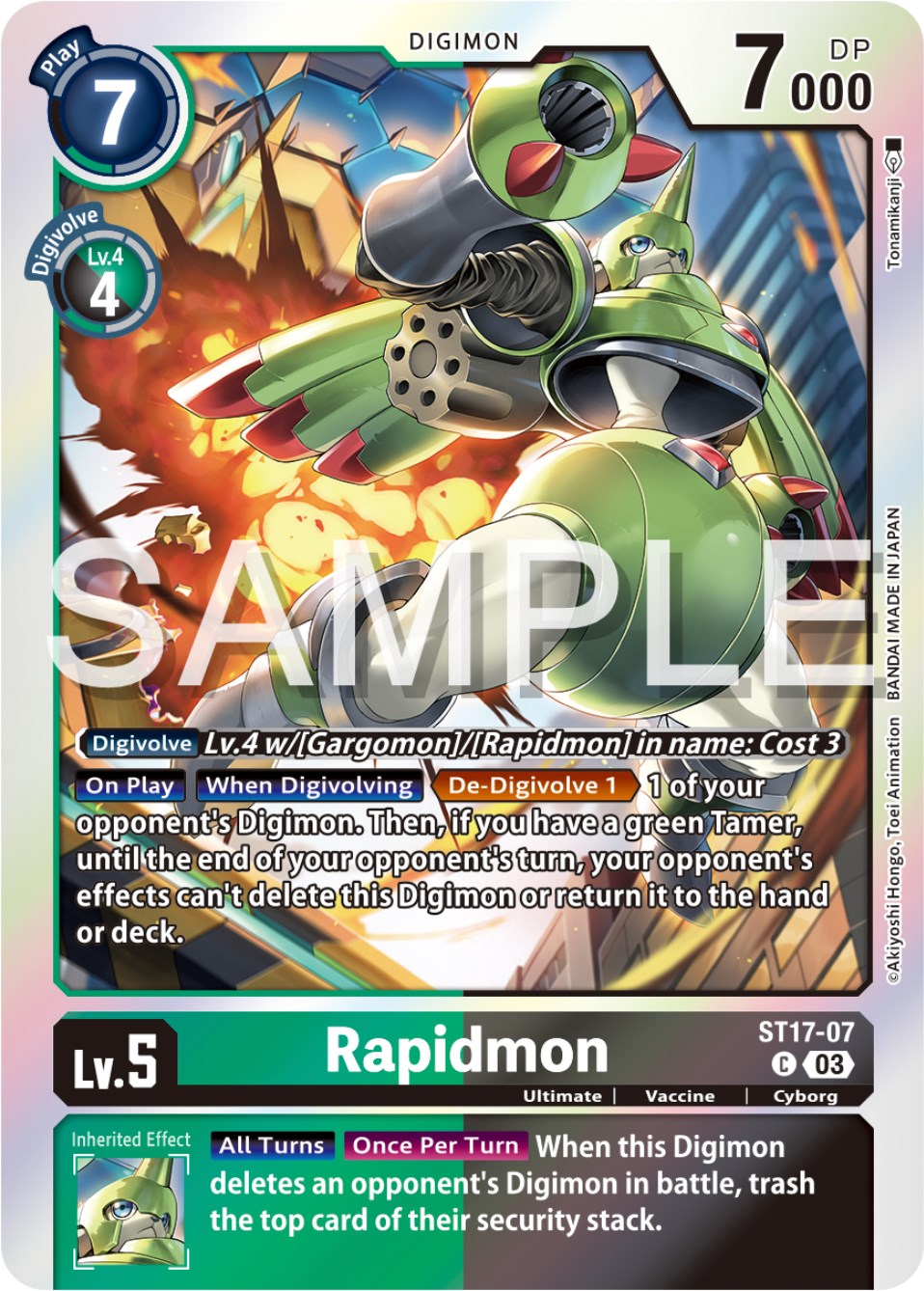 Rapidmon [ST17-07] [Starter Deck: Double Typhoon Advanced Deck Set] | Total Play