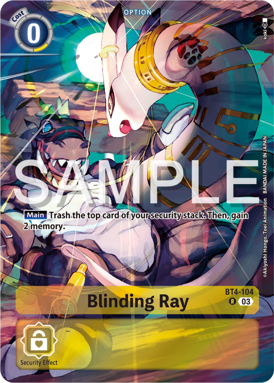 Blinding Ray [BT4-104] (Reprint) [Starter Deck: Double Typhoon Advanced Deck Set] | Total Play