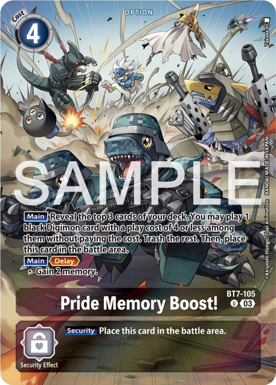 Pride Memory Boost! [BT7-105] (Reprint) [Starter Deck: Double Typhoon Advanced Deck Set] | Total Play