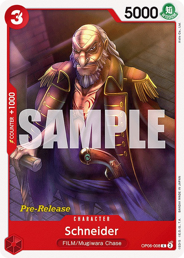 Schneider [Wings of the Captain Pre-Release Cards] | Total Play