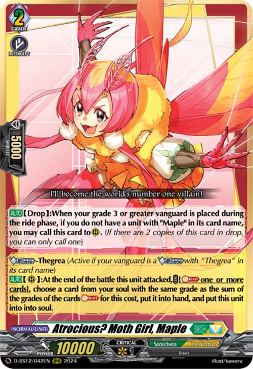 Atrocious? Moth Girl, Maple (D-SS12/042EN) [Triple Drive] | Total Play