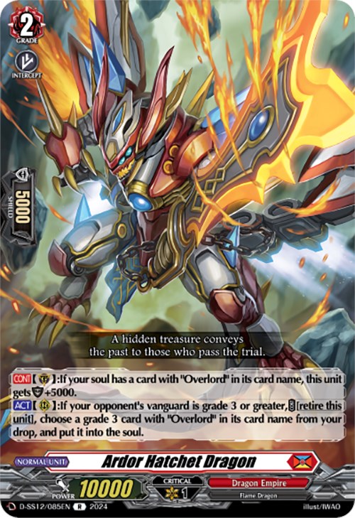 Ardor Hatchet Dragon (D-SS12/085EN) [Triple Drive] | Total Play