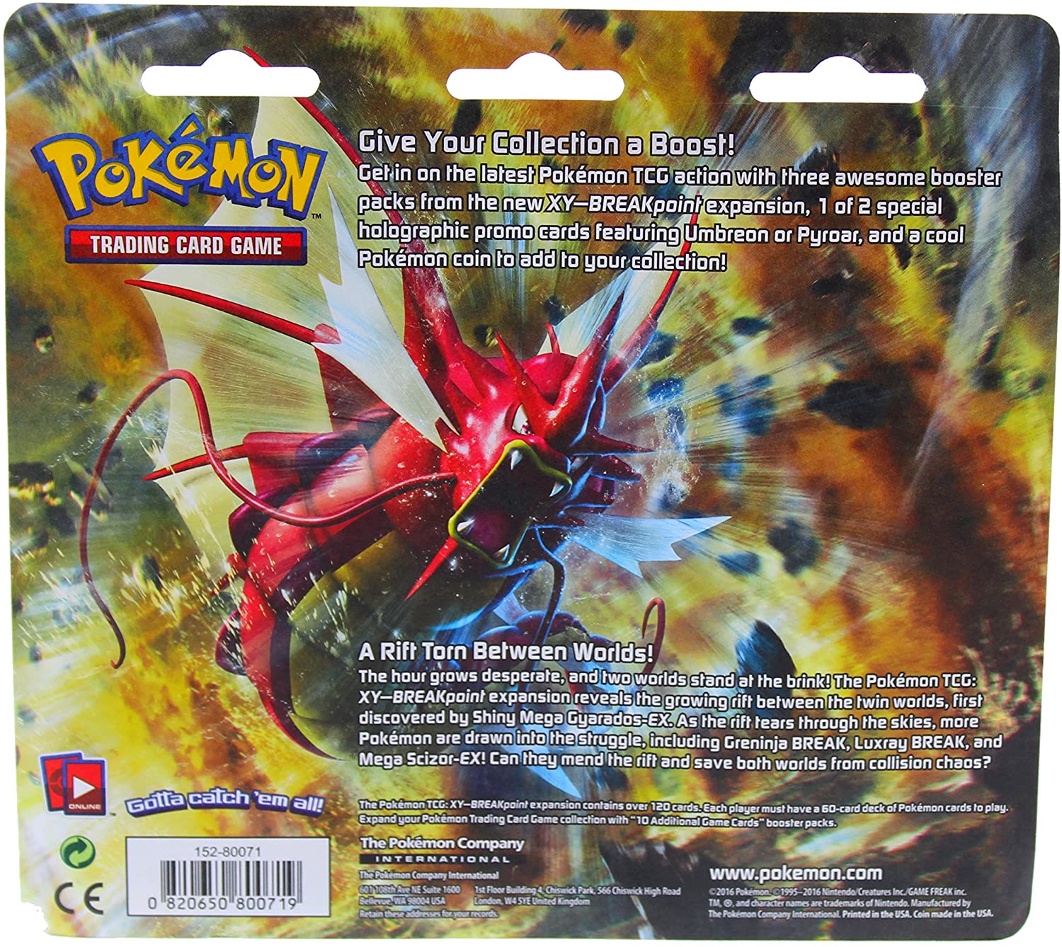 XY: BREAKpoint - 3-Pack Blister Pack (Pyroar) | Total Play