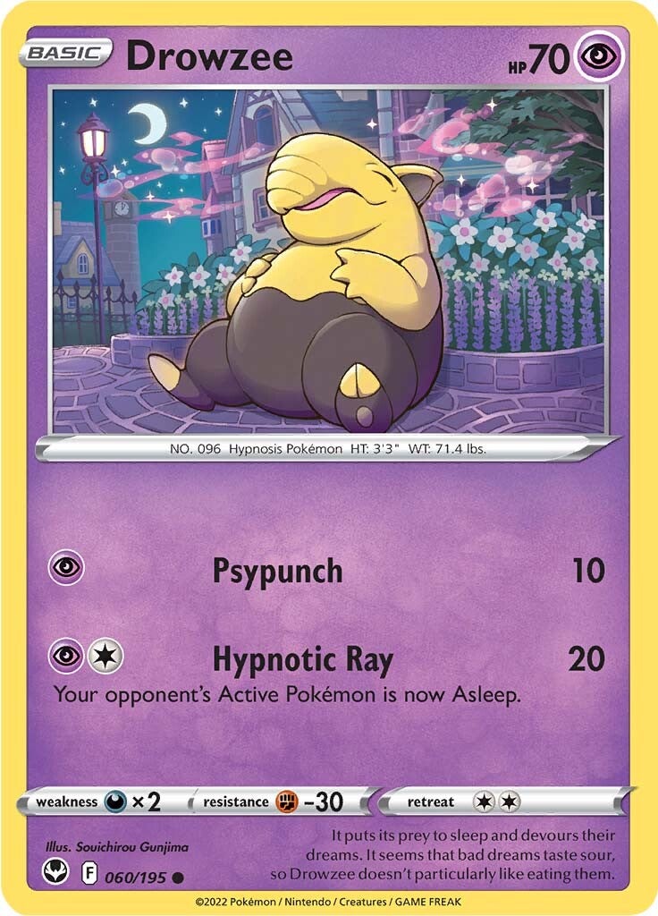 Drowzee (060/195) [Sword & Shield: Silver Tempest] | Total Play