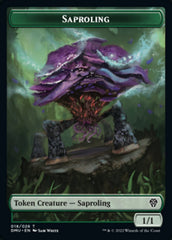 Saproling // Zombie Double-Sided Token [Dominaria United Tokens] | Total Play