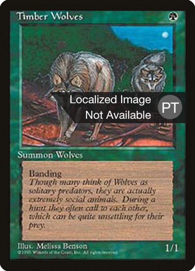 Timber Wolves [Fourth Edition (Foreign Black Border)] | Total Play