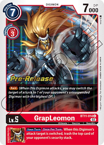 GrapLeomon [BT11-014] [Dimensional Phase Pre-Release Promos] | Total Play