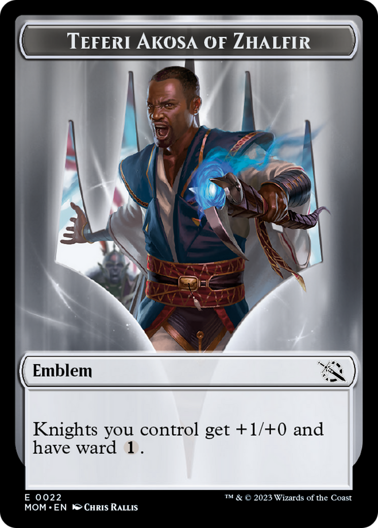 Teferi Akosa of Zhalfir Emblem [March of the Machine Tokens] | Total Play